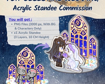 YCH Celestial Wedding Acrylic Standee [CUSTOM ORDER]