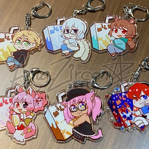 YCH Commission Milk Box Custom Acrylic Keychains [CUSTOM ORDER] - Etsy