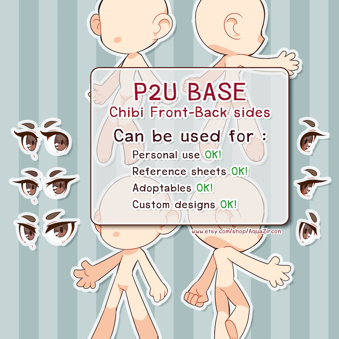 Procreate Chibi Base Chibi Pose Anime Chibi Stamp Guide Chibi Reference  Chibi Doll Procreate Pose Female Character Template P2U Base -  Norway