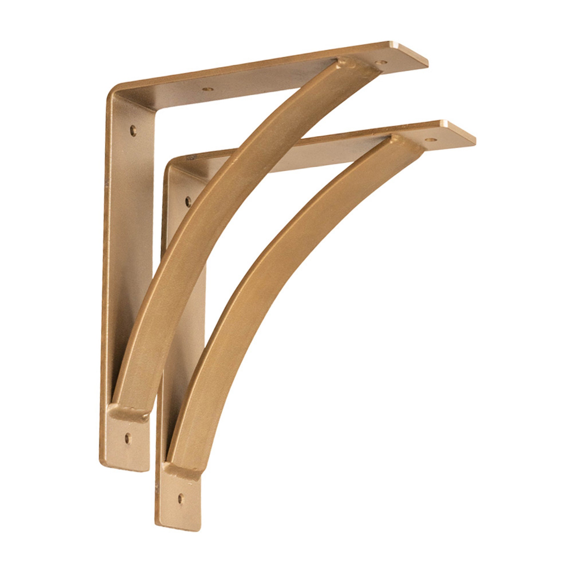 2 Pack Mist Bronze Heavy Duty Shelf Brackets | Bronze Shelf Brackets | Modern Steel Shelf Brackets