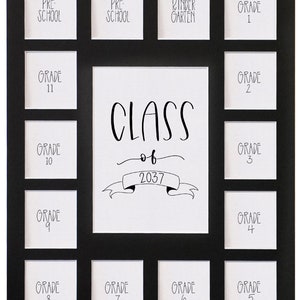 Preschool-12, School Photo 11x14 Mat, the Days Are Long, Gray Mat 15  Openings, Frame NOT Included, 1 Prek-12 