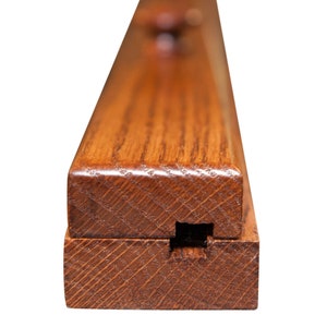 Michaels Quilt Clamp | Amish Oak Quilt Hanger | Tapestry Hanger | Compression Quilt Rug Wall Hanger made of Solid Wood