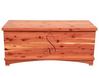 Engraved Cedar Hope Chest | Personalized Amish Heirloom Trunk