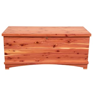 Whitley Cedar Hope Chest | Solid Wood Flat Top Hope Chest | Heirloom Storage Chest Trunk | Blanket Linen Storage Box | Made to Order