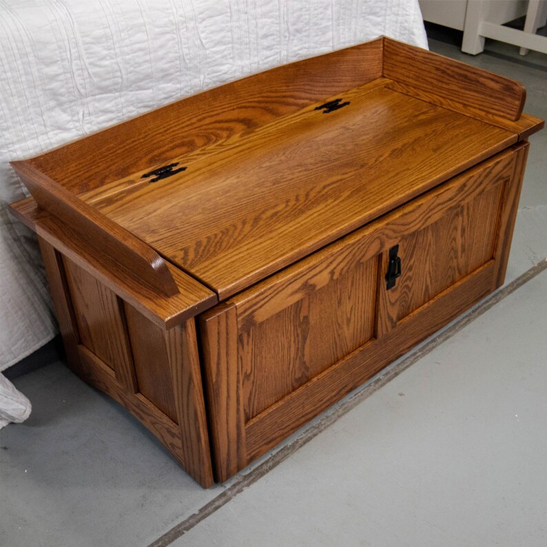 Rustic Red Door Co. Mission Shoe Storage Bench - Thumbnail 3