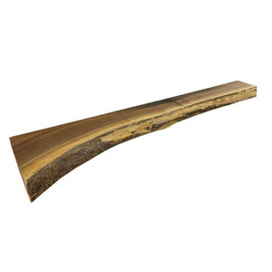 6 FT Live Edge Walnut Fireplace Mantel | Rustic Farmhouse Mantel | Natural Edge Mantel Shelf