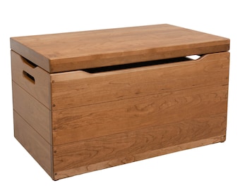 Solid Cherry Blanket Chest | Amish Handcrafted Toy Box