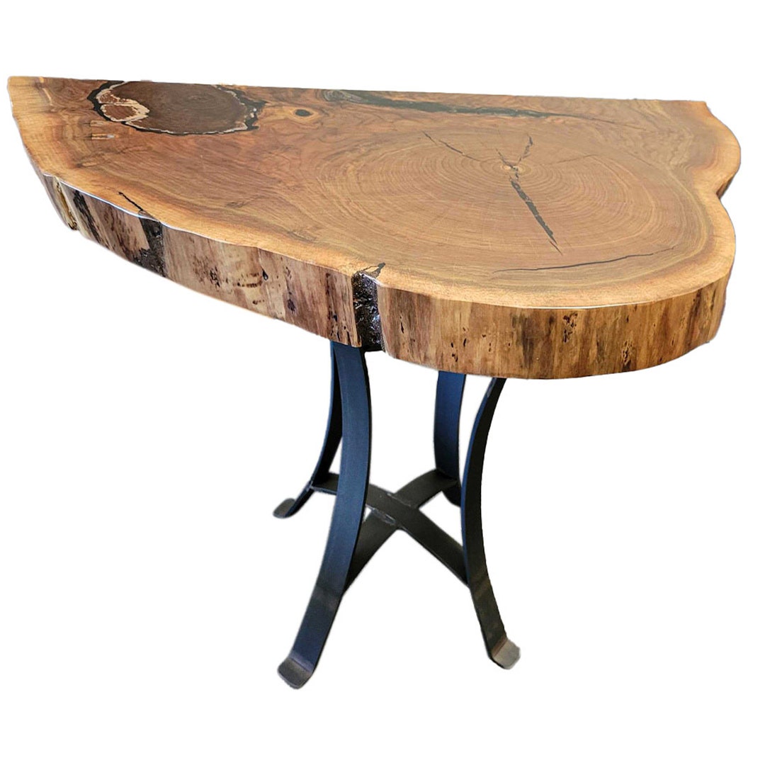 Live Edge Walnut End Table Natural Edge End Table Rustic Etsy
