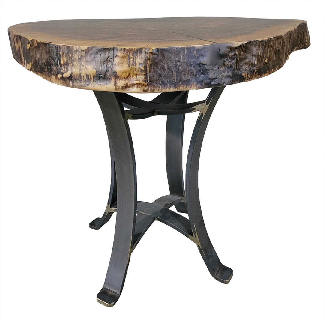 Live Edge Walnut End Table Live Edge Wood End Table Rustic Farmhouse