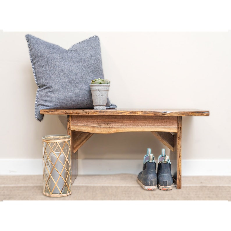 Rustic Red Door Co. Live Edge Bench - Thumbnail 3