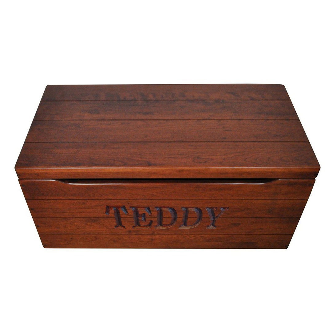 Custom Wooden Blanket Chest Personalized Cherry Storage Etsy