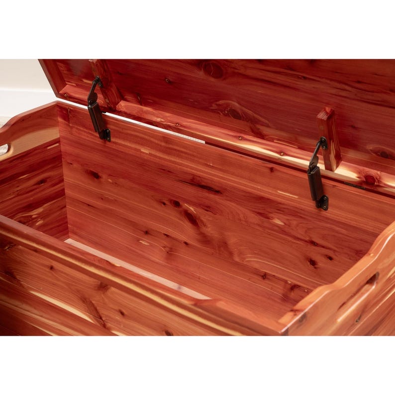 inside cedar blanket chest