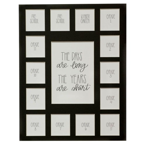 School Picture Mat 11x14 Black 15 Opening Photo Mat 2 Etsy