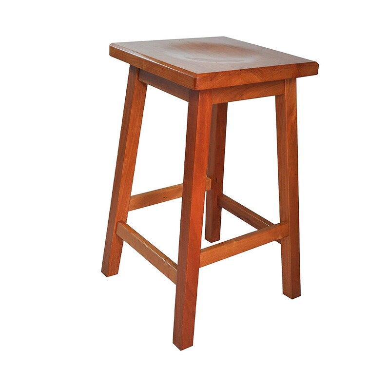Cherry Wood Mission Style Stools Backless Mission Kitchen - Etsy