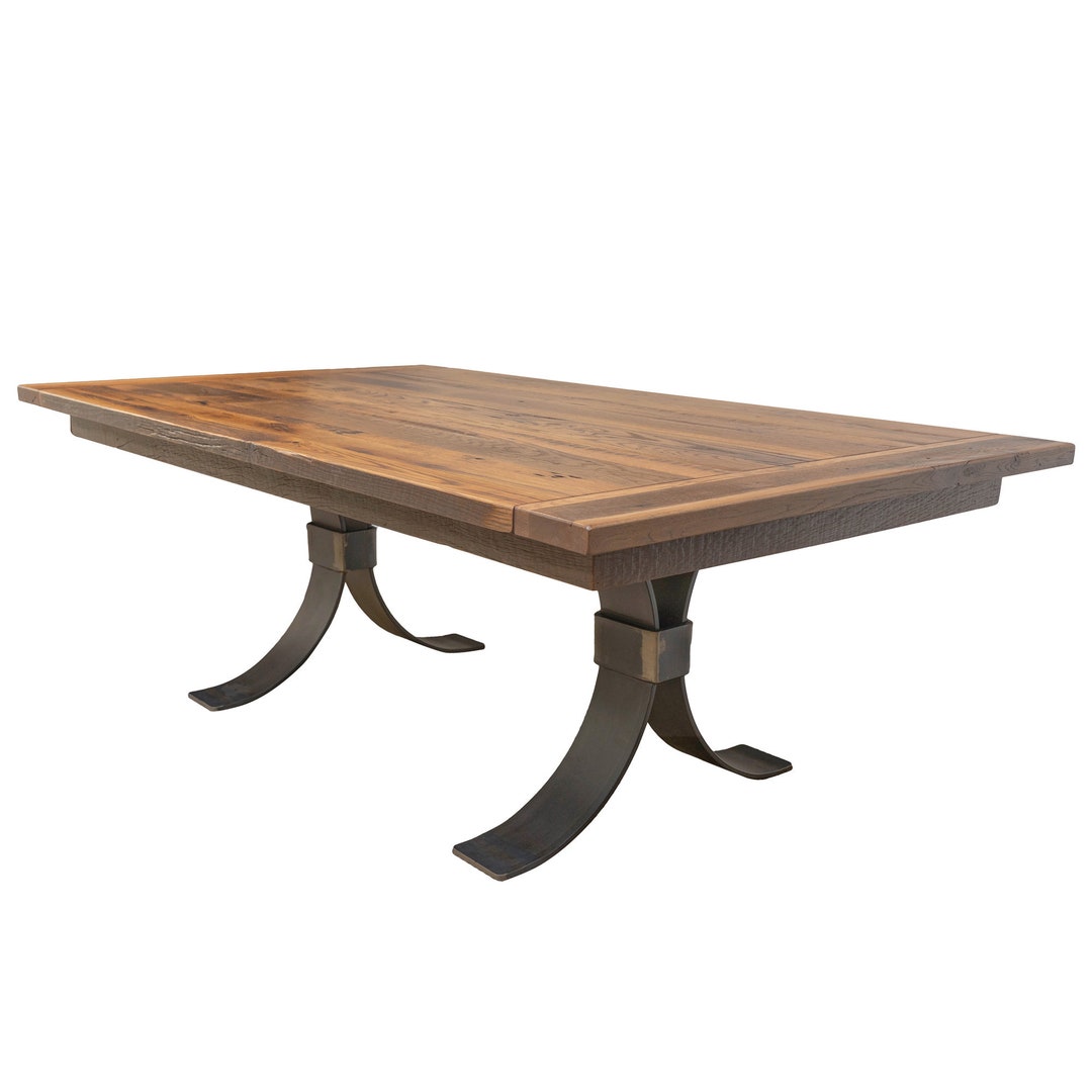 Rustic Reclaimed Wood Dining Table Rectangular Barnwood Dining Room