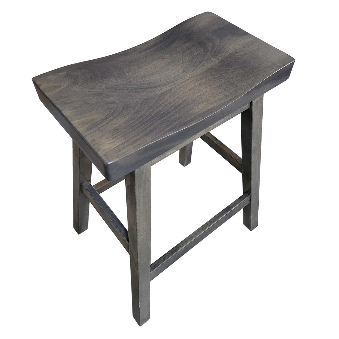 Backless Bar Stools Gray Bar Stools for Kitchen, Counter, Bar Solid