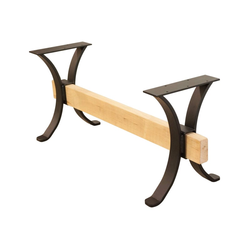 Handwelded Steel Bench Base | Modern DIY Bench Legs (pair) - Etsy