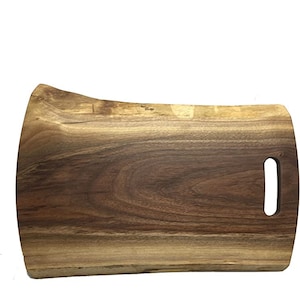 Live Edge Walnut Charcuterie Board - Cheese, Meat & Wine Rustic Serving Tray