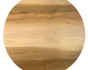 Solid Brown Maple Lazy Susan | Rotating Turntable