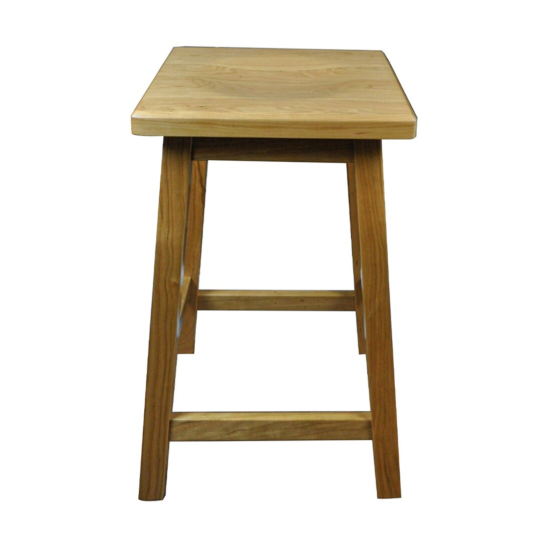 Cherry Wood Mission Style Stools Backless Mission Kitchen Stools Solid