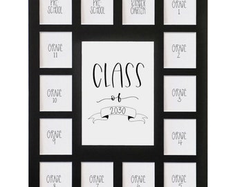 Promotion 2030, passe-partout noir 11 x 14 cm, préscolaire-12, ouvertures 15, passe-partout uniquement
