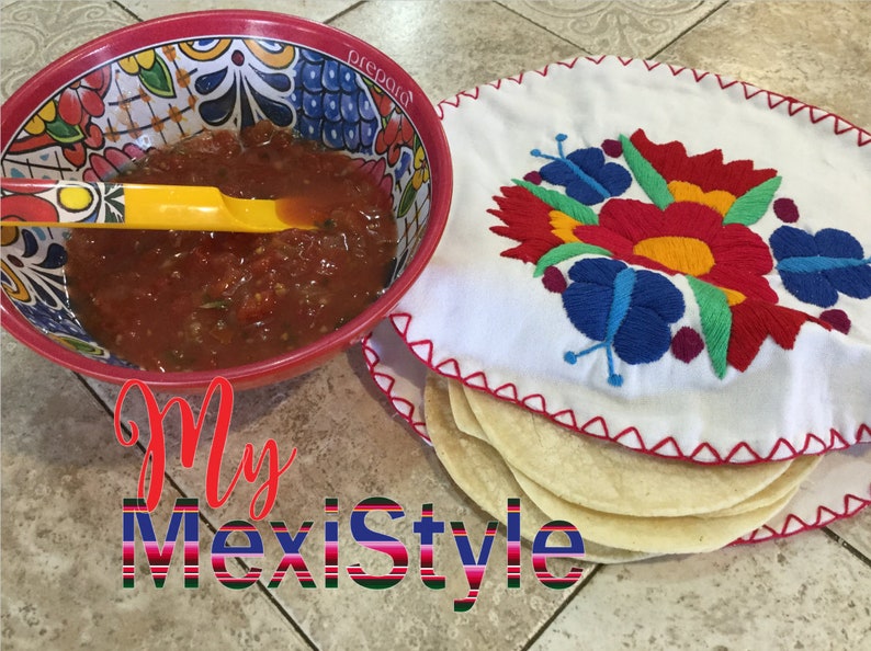 Authentic Mexican Cloth Tortilla Holder Warmer Pouch. handmade Etsy