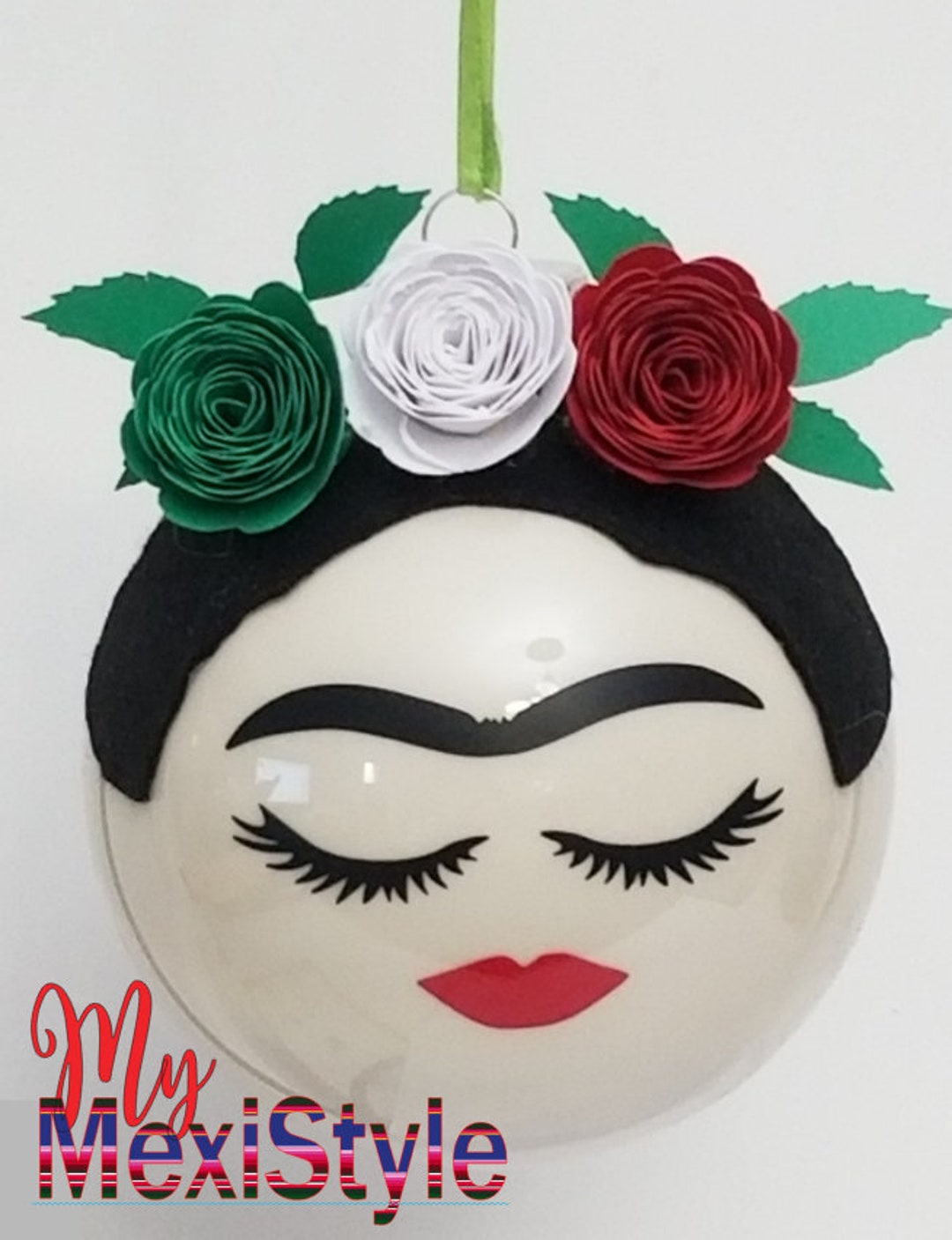 Set of 4 Frida Kahlo Ornaments, Frida Kahlo Christmas Ornament ...