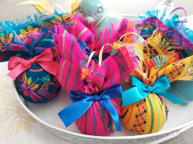 Set of 6 Handmade Mexican Ornamentschristmas Treefiesta Etsy