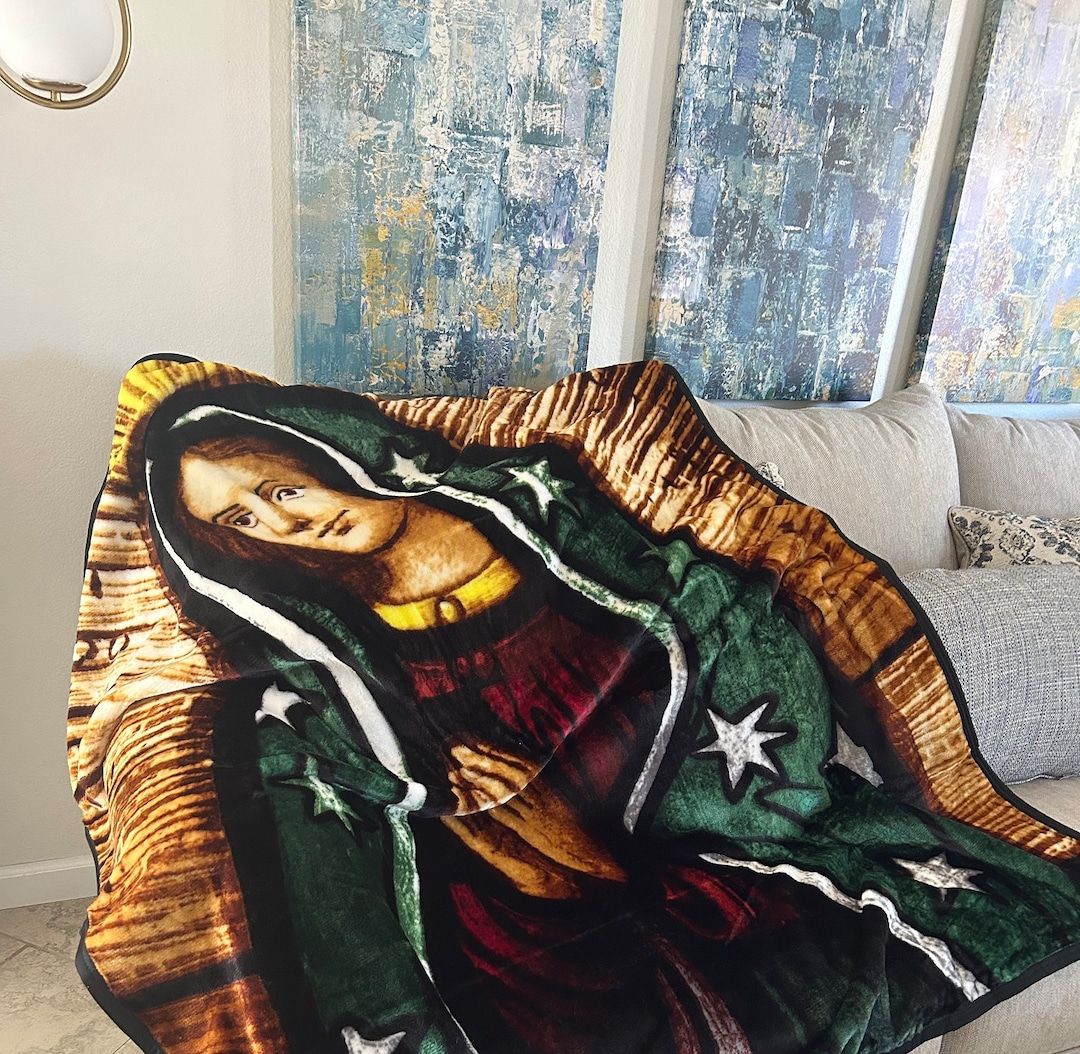 Our Virgin of Guadalupe Throw Blanket, Virgin Mary, Virgen Maria