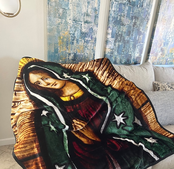 Our Virgin of Guadalupe Throw Blanket, Virgin Mary, Virgen Maria