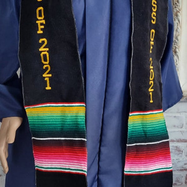 Mexican Serape Sash Graduation Etsy