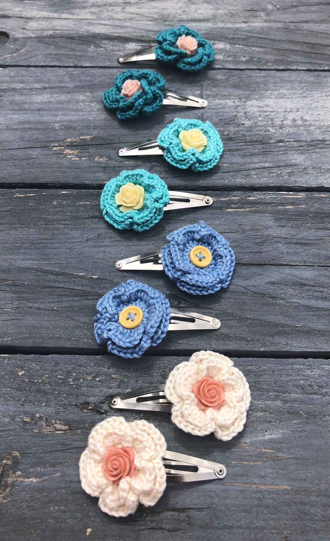 Flower Hair Clip Hair Clips Girls Hair Accessories Hair Etsy