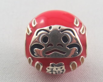 アクセサリー Red Daruma Doll Charm Pandora Red Daruma Doll Charm Japan Charm Travel Charm