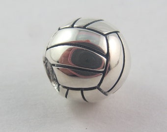 Authentic Pandora Volleyball Charm - Sterling Silver Sports Bead (S20)