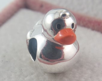 Duck Charm Duckie Charm Polished Rubber Duck Charm Rubber DuckieGifts for Her Birthday Gift Anniversary Gift Christmas Gift/Pandora  (G17)