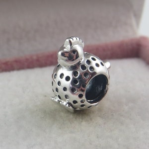Pandora Chicken Charm Chick Charm Hen Charm Animal Charm Gifts for Her Birthday Gift Anniversary Gift European Bracelet Charm (A17)
