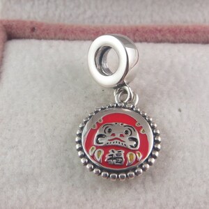 アクセサリー Red Daruma Doll Charm PANDORA Red Daruma Doll Charm Sterling Silver Enamel