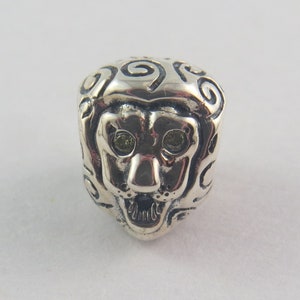 Authentic Pandora Lion Head Charm – Sterling Silver Bead, Fits Moments Bracelet (A4)