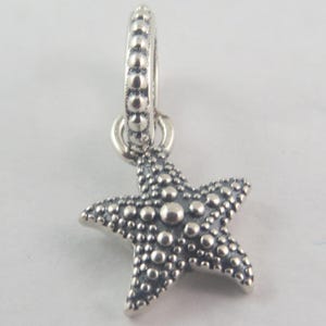 Pandora Ocean Charm Star fish Charm Starfish Charm Beaded Starfish Charm Gifts for Her Birthday Gift European Bracelet Charm (T46)