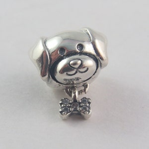 Pandora Dog Charm Doggy Charm Puppy Charm Animal Charm Gifts for Her Birthday Gift Christmas Gift European Bracelet Charm (A12)