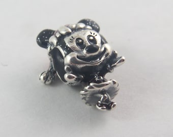 Authentic Pandora Disney Minnie Mouse Charm – Sterling Silver Bead, Fits Moments Bracelet (D6)