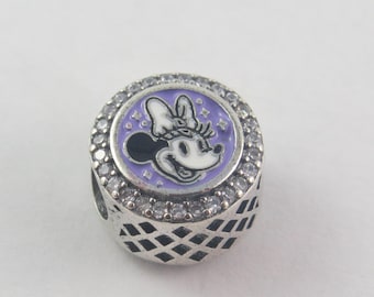 Authentic Pandora Disney Minnie Mouse Charm – Sterling Silver Bead, Fits Moments Bracelet (D22)