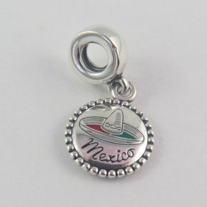 Charm Pandora México, Charm Sombrero, Charm Sombrero Mexicano, Charm Viaje, Charm Viajero, Charm Pulsera Europea (T1)