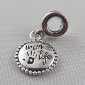 Pandora Mom Charm Mom Life Charm Mother&#39;s Day Charm Mother Charm Mum Charm Gifts for Her Birthday Gift Christmas Gift European Charm (F1)
