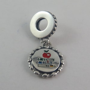 Pandora Teacher Charm School Teacher Charm End of Year Teacher Gift School Charm Gifts for Her European Bracelet Charm