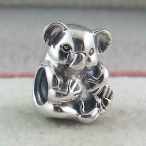 Pandora Koala Charm Cuddly Koala Charm Koala Bear Charm Travel Themed Charm Gifts for Her Birthday Gift European Bracelet Charm (A13)