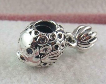 Fish Charm Angel Fish Charm Gifts for Her Birthday Gift Anniversary Gift Christmas Gift Holiday Gift European Bracelet Charm/Pandora