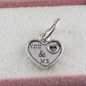 Pandora Heart Charm Together Forever Charm Love Charm Gifts for Her Birthday Gift Christmas Gift Anniversary Gift Wedding Gift (L14)