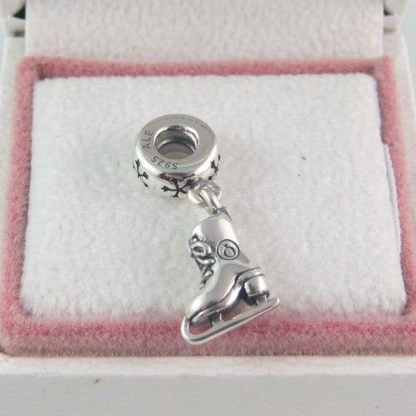 Skate Charm Ice Skate Charm Ice Skate Snowflake Charm Gifts for Her Birthday Gift Christmas Gift European Bracelet Charm/Pandora