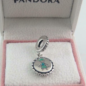 Pandora Boy Charm Boy Stick Figure Charm Family Charm Children Charm Gifts for Her Birthday Gifts for Her European Bracelet Charm (F1)